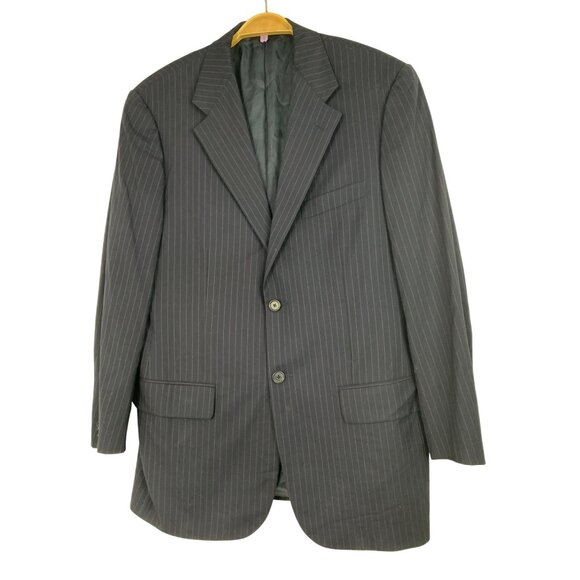 Corneliani for Saks Mens Extra Fine Wool Suit Jacket 40R Italy RY10366 Red Pin - Picture 8 of 12